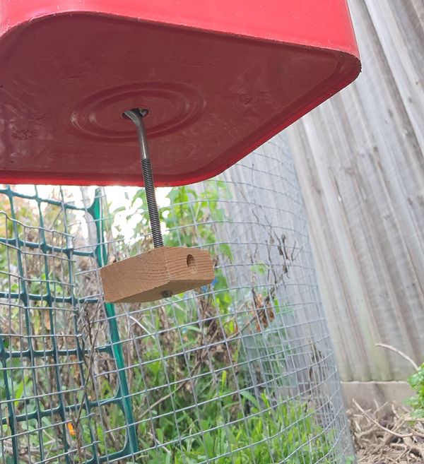 Bird proof chicken feeder